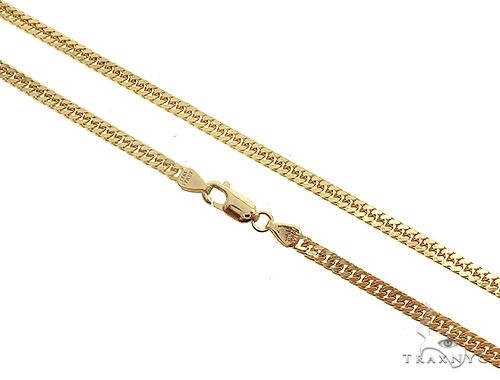 14k Yellow Gold Double Curb Link  22 inches 3.45mm 65196 - Image 1