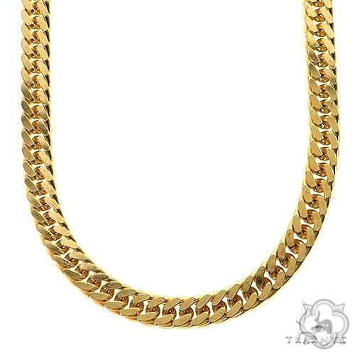 14K Yellow Gold Double Curb Link Chain 24 inches 5.4mm   67286 - Image 1
