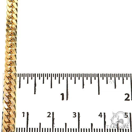 14K Yellow Gold Double Curb Link Chain 24 inches 6.3mm   67287 - Image 6