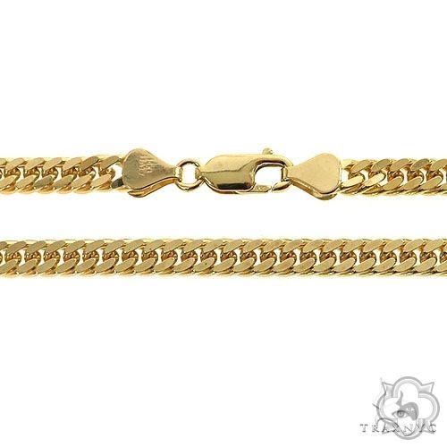 14K Yellow Gold Double Curb Link Chain 24 inches 6.3mm   67287 - Image 4