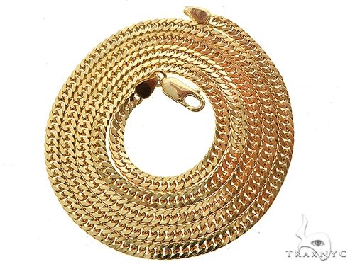 14K Yellow Gold Double Curb Link Chain 28 inches 3.5mm   65199 - Image 3