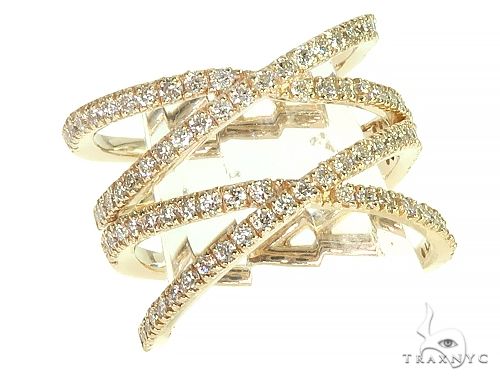 14K Yellow Gold Fashion Diamond Ring 66133 - Image 2