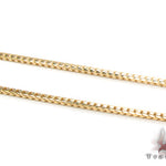 14K Yellow Gold Franco Chain 20 Inches, 1mm  33191 - Image 2