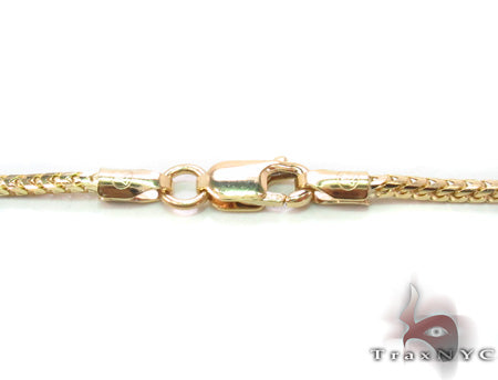 14K Yellow Gold Franco Chain 20 Inches, 1mm  33191 - Image 5