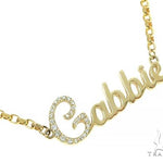 14K Yellow Gold Gabbie Dimond Name Pendant 65868 - Image 2