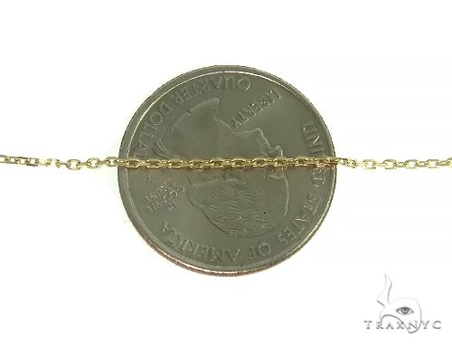 14K Yellow Gold Heart Diamond Necklace 66212 - Image 5