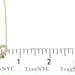 14K Yellow Gold Heart Diamond Necklace 66212 - Image 6