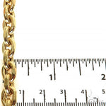 14K Yellow Gold Hollow Anchor Cable Link 18 Inches 7.5mm 68313 - Image 5