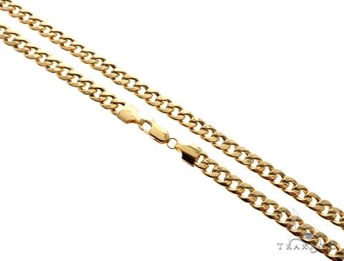 TraxNYC's Best Buy 14k Yellow gold Hollow Cuban Curb Link Chain 5.5mm 28 Inches 64066 - Image 1