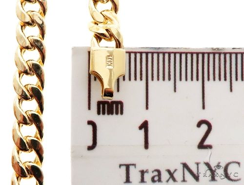 TraxNYC's Best Buy 14k Yellow gold Hollow Cuban Curb Link Chain 5.5mm 28 Inches 64066 - Image 7