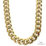 14k Yellow Gold Hollow Miami Cuban Link Chain 26 Inches 9mm 63999 - Image 1