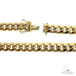 14k Yellow Gold Hollow Miami Cuban Link Chain 26 Inches 9mm 63999 - Image 3