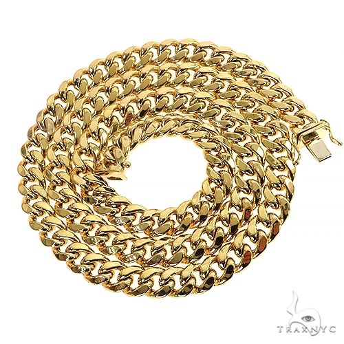 14k Yellow Gold Hollow Miami Cuban Link Chain 26 Inches 9mm 63999 - Image 4