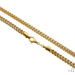 14k Yellow Gold Hollow Franco Link Chain 24 Inches 5mm 63097 - Image 1