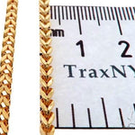 14K Yellow Gold Hollow Franco Link Chain 26 Inches 2.8mm   64433 - Image 5