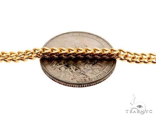 14K Yellow Gold Hollow Franco Link Chain 30 Inches 2.8mm   64435 - Image 3