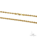 14K Yellow Gold Hollow Rope Chain 22 Inches 3.8mm   64535 - Image 3