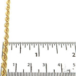 14K Yellow Gold Hollow Rope Chain 22 Inches 3.8mm   64535 - Image 7