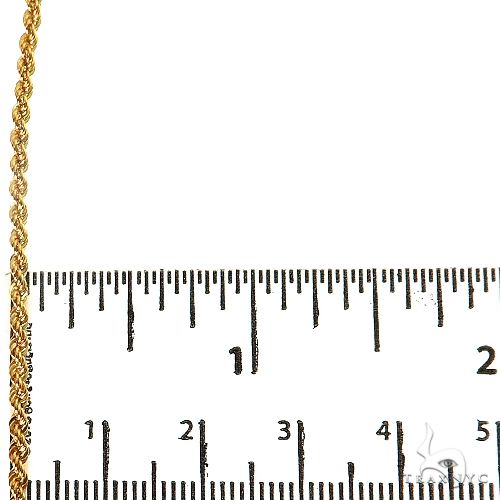 14k Yellow Gold Hollow Rope 24 Inches 2.1mm 64542 - Image 6
