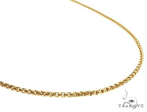 14K Yellow Gold Hollow Round Box Chain 26 Inches 3.5mm   68124 - Image 2