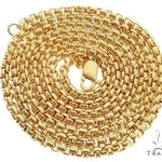 14K Yellow Gold Hollow Round Box Chain 26 Inches 3.5mm   68124 - Image 3