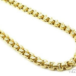 14K Yellow Gold Hollow Round Box Link Chain 30 Inches 3.5mm 70201 - Image 1