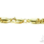 14K Yellow Gold Hollow Round Box Link Chain 30 Inches 3.5mm 70201 - Image 4