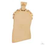 14K Yellow Gold Jesus Diamond Pendant 7.74 CT 69754 - Image 6