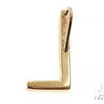 14K Yellow Gold L Initial Pendant 66121 - Image 3
