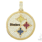 14K Yellow Gold Large Custom Steelers Pendant 65748 - Image 1