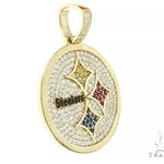 14K Yellow Gold Large Custom Steelers Pendant 65748 - Image 2