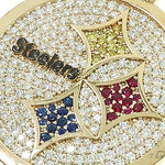 14K Yellow Gold Large Custom Steelers Pendant 65748 - Image 4