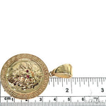 14K Yellow Gold Lion Pendant 36994 - Image 6