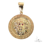 14K Yellow Gold Lion Pendant 36994 - Image 1