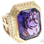 14K Yellow Gold Holy Amethyst Ring 63353 - Image 1