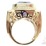 14K Yellow Gold Holy Amethyst Ring 63353 - Image 6