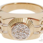 14K Yellow Gold Men's Diamond Ring 64641 - Image 1