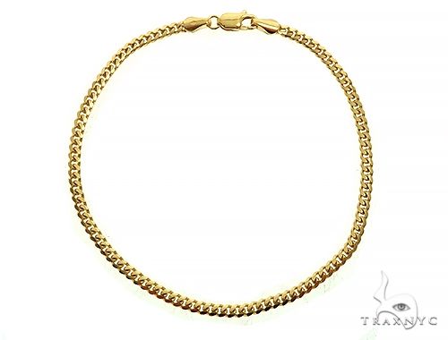 14K Yellow Gold Miami Cuban Link Bracelet 8 Inches 2.6mm   66036 - Image 1