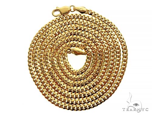 14K Yellow Gold Miami Cuban Link Chain 24 Inches 2.6mm   66038 - Image 3