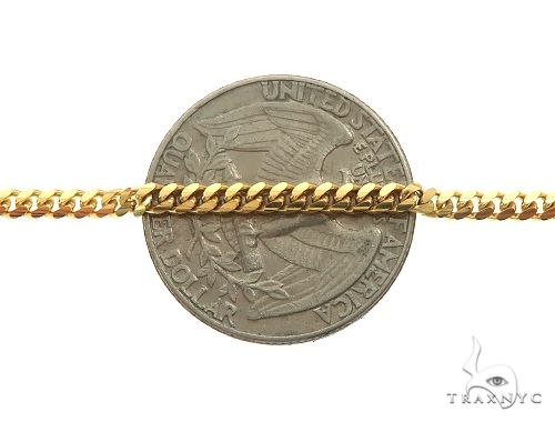14K Yellow Gold Miami Cuban Link Chain 24 Inches 2.6mm   66038 - Image 5
