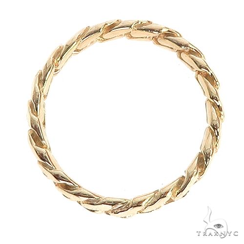 14K Yellow Gold Miami Cuban Link Ring 4.3mm 66662 - Image 3