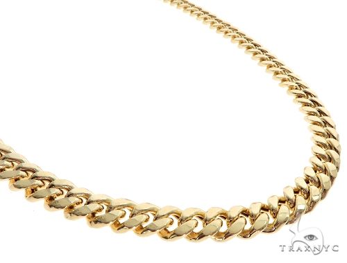 14K Yellow Gold Miami Hollow Cuban 20 Inches 6.8mm 68410 - Image 2