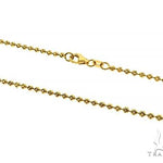 14K Yellow Gold Moon Cut Link Chain 22 Inches 2mm   66032 - Image 2