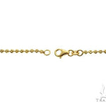 14K Yellow Gold Moon Cut Link Chain 22 Inches 2mm   66032 - Image 6