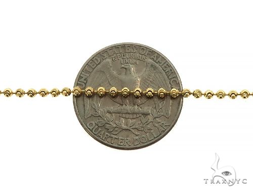 14k Yellow Gold Moon Cut Link Chain 24 Inches 2mm 66033 - Image 5