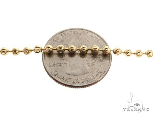 14K Yellow Gold Moon Cut Link Chain 26 Inches 3.5mm   65179 - Image 3