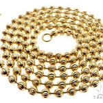 14K Yellow Gold Moon Cut Link Chain 26 Inches 3.5mm   65179 - Image 4