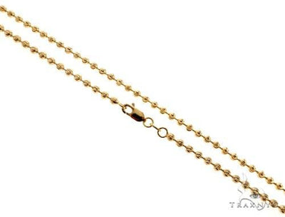 14K Yellow Gold Moon Cut Link Chain 28 Inches 3.5mm   65885 - Image 1