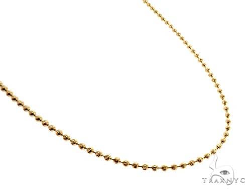 14K Yellow Gold Moon Cut Link Chain 28 Inches 3.5mm   65885 - Image 2