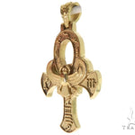 14K Yellow Gold TraxNYC's Mystique Ankh Cross Crucifix 57203 - Image 3